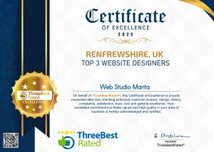 Three Best Rated Certificate Web Studio Marita 2025